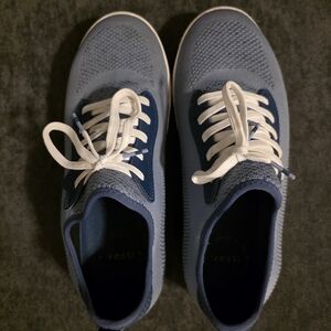 Vessi Men's Sky Blue and Dark Blue Sneakers